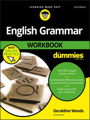 cover image of English Grammar Workbook For Dummies with Online Practice